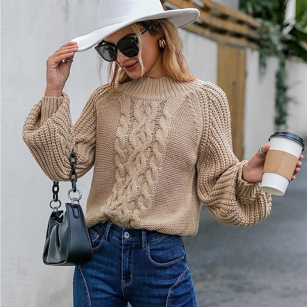 Knitted Neutral Sweater 